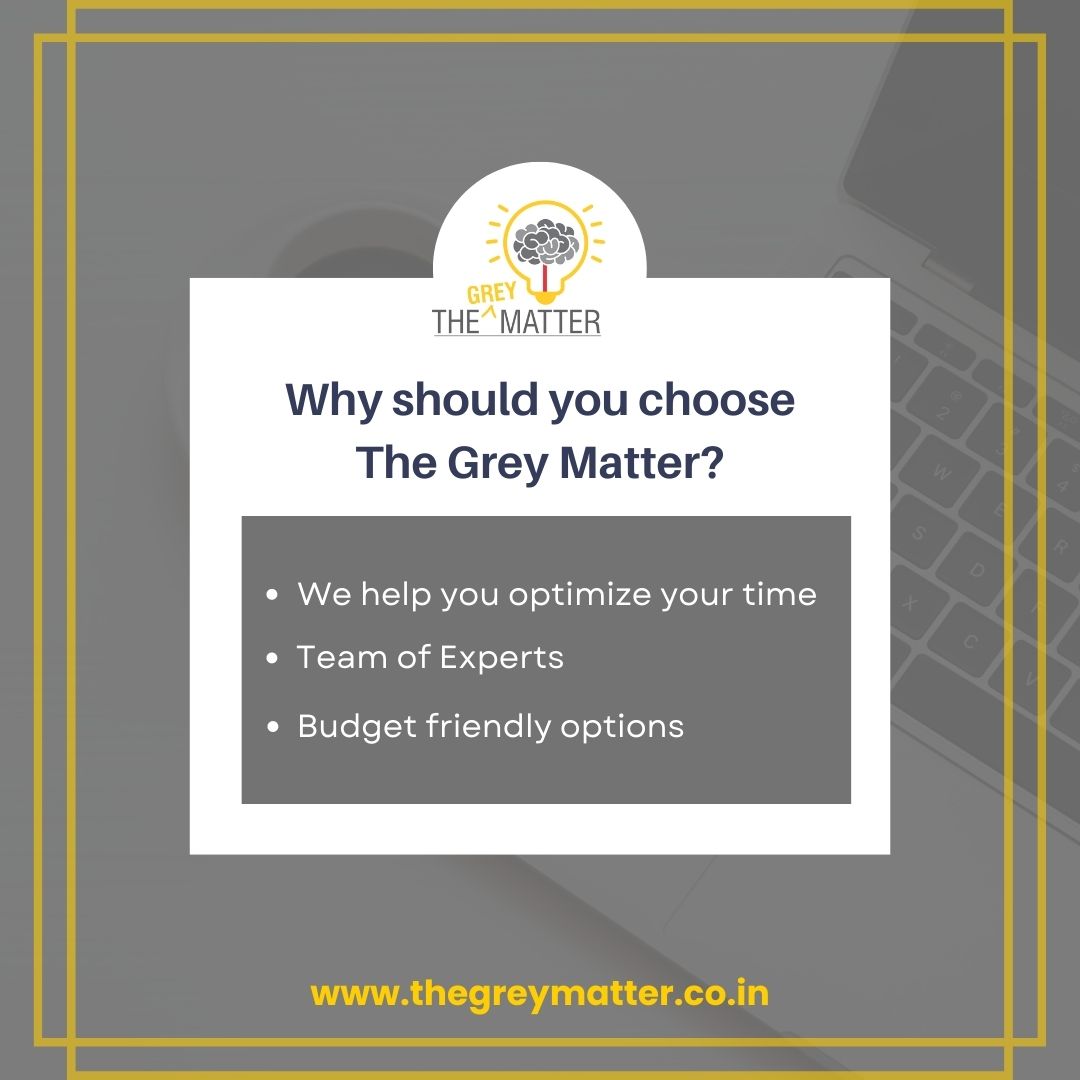 We are backed by the team of experts who will help you in optimising your time well!
We are a team of performance oriented people who endeavours to be your perfect external partner!

Call us today for consultation.
#matterbythegreymatter #lawfirms #indianlawyers #lawfirmmanage