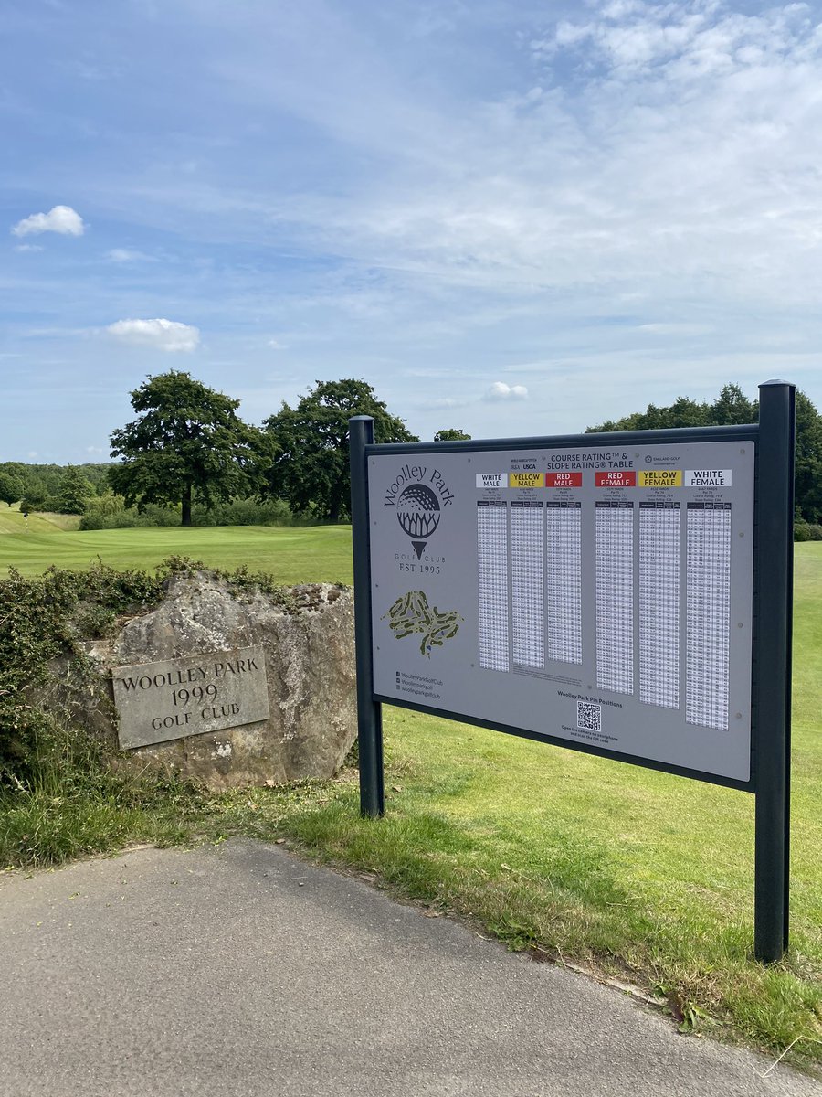 🔥 @Woolleyparkgolf absolutely smashing modern day golf! ✅ All of their available tee sets are rated for both genders making it a great place to play for any level of golfer! 👏 Well done!