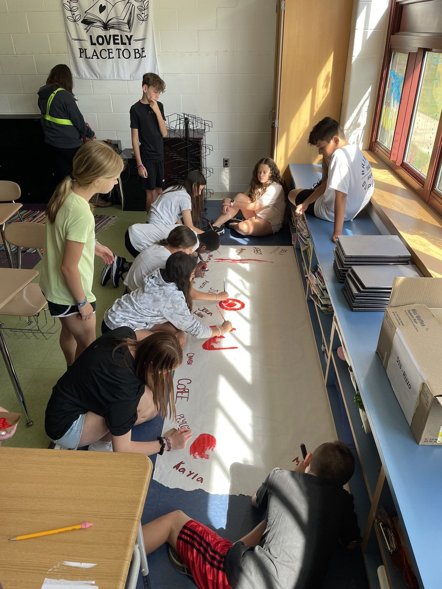 Field Day prep is in full swing! Rizzo’s Rebels are getting pumped up and ready to play! 🏐🏀🏈⚾️🥅🏆(I am really going to miss these kids!❤️)