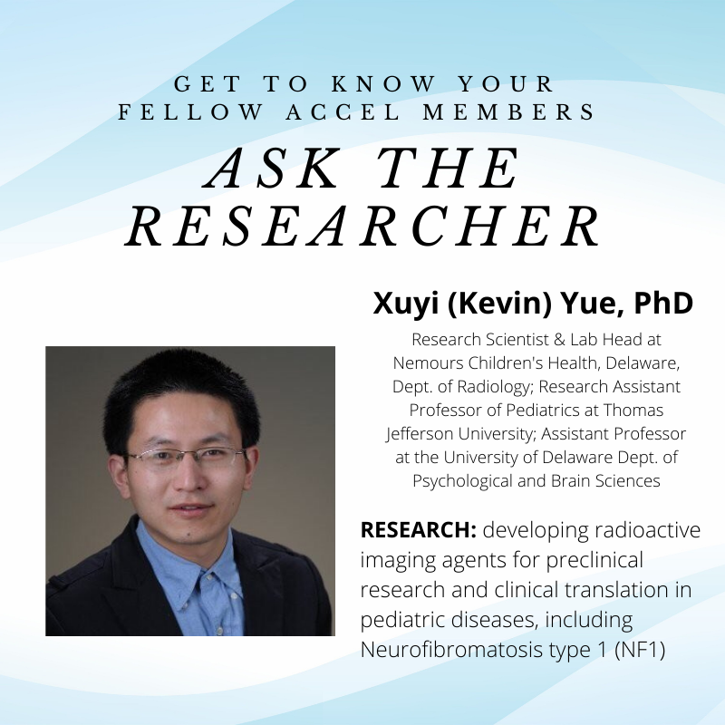 Read how #dectraccel researcher Xuyi (Kevin) Yue is developing a functional imaging strategy to improve the survival rate of #pediatriccancer patients! #NF1 #childhoodcancer loom.ly/zdZKSws