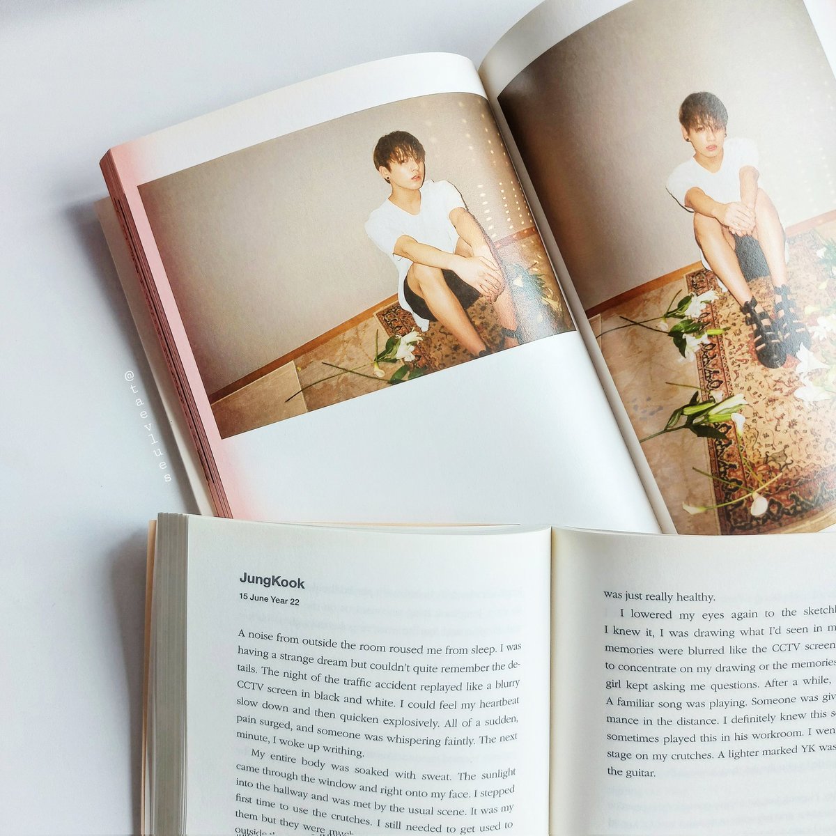 taevluesarchive's tweet photo. "You should be good for the rest of your life." The girl said.
JungKook
15 June Year 22
The Notes 1 - page 158 🌸
#HYYH #BTS #TheMostBeautifulMomentInLife #YetToCome https://t.co/KBPZ67WLES