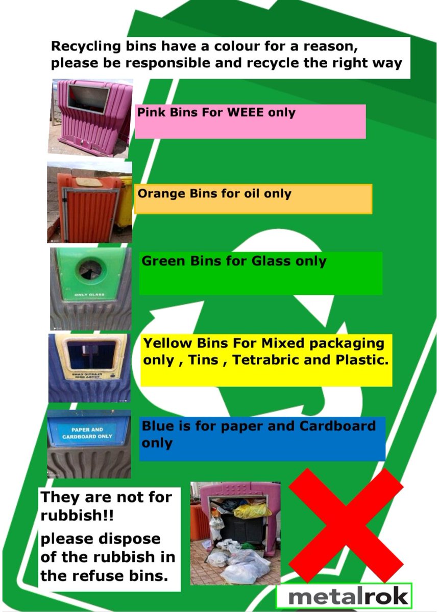 Please note that they are not for normal refuse.

Recycle the right way ❗♻️♻️

#notforrubbish
#recycletherightway
#careaboutrecycling
#climatechangeisreal