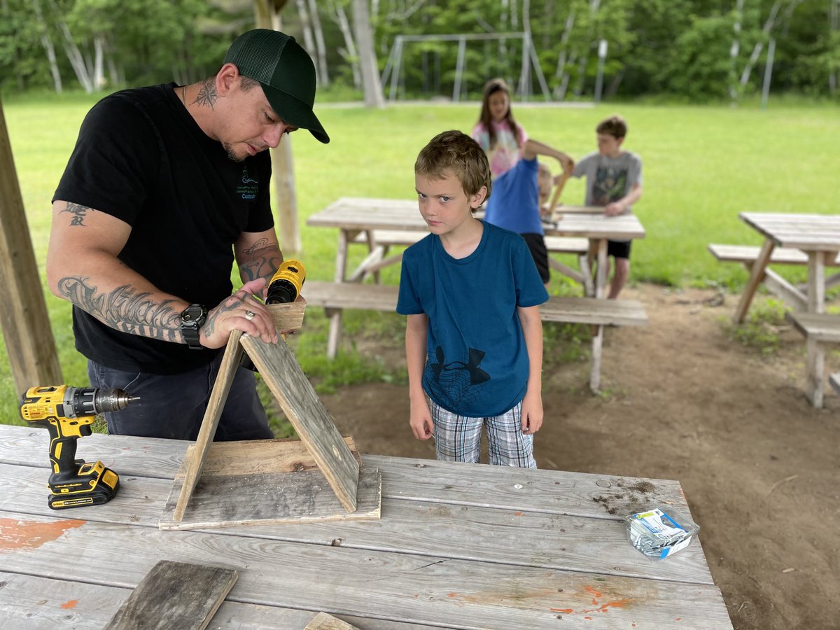 The grade 5’s completed an environmental survey of the playground, making recommendations for improvements to our yard.  This resulted in a perennial garden planted along the fence and bird feeders made with the help of R. Ramage.  Student advocacy in action in Buckhorn!