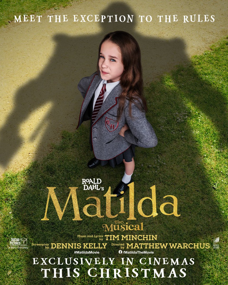 SonyPicturesUK's tweet photo. Meet the exception to the rules! 📚 Roald Dahl’s Matilda The Musical is Exclusively At UK &amp; Ireland Cinemas This Christmas #MatildaMovie https://t.co/nh4sfRSdjS