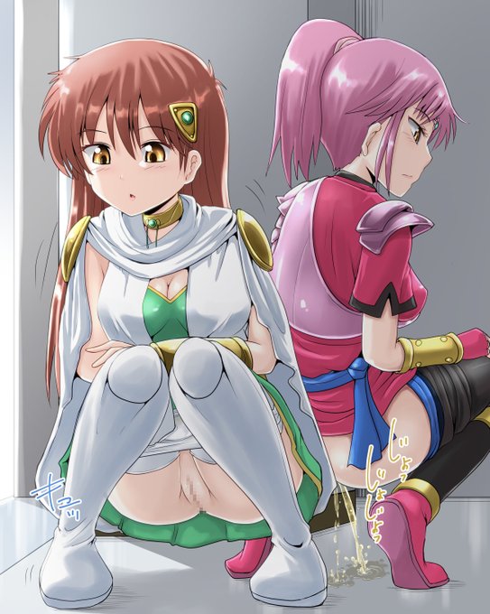 バーンパレスでオシッコ休憩女子 