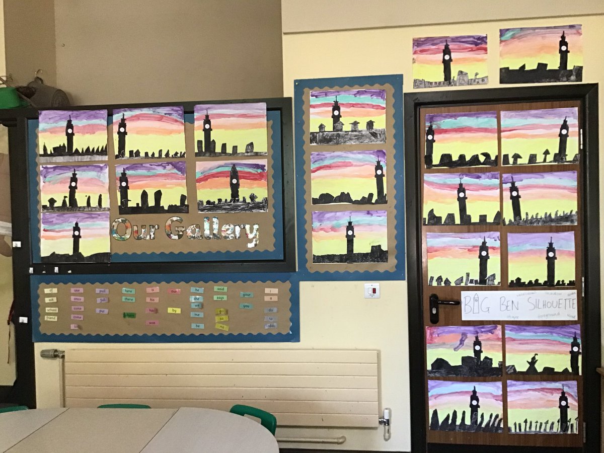 bps_Y1's tweet photo. Year 1 loved creating a silhouette of Big Ben. https://t.co/aJ9cfxNKx9