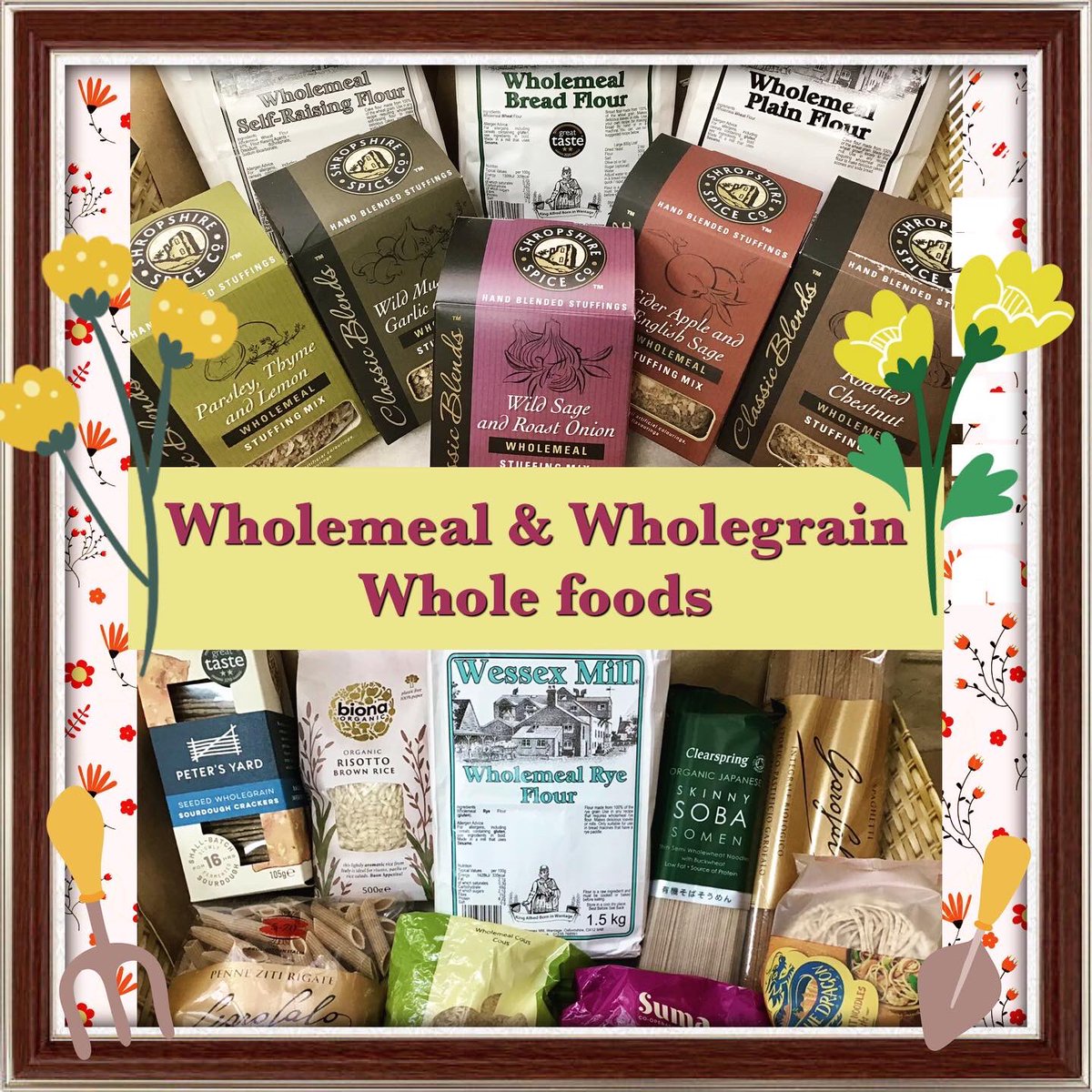 WPenarth's tweet photo. ❤️ HEALTHY EATING WEEK ❤️ 12th - 18th June 👩🏻‍🌾🌞
Wholegrain Wholefoods 🌾🌻
#HealthyEating #HealthyEatingWeek #penarth #valeofglamorgan #shoplocal #glutenfree 🌾

@ClearspringUK @WessexMill @pastagarofaloUK @BionaOrganic @SumaWholefoods @PetersYard @bluedragon_uk @ShropshireSpice https://t.co/cdzGpTpCx2