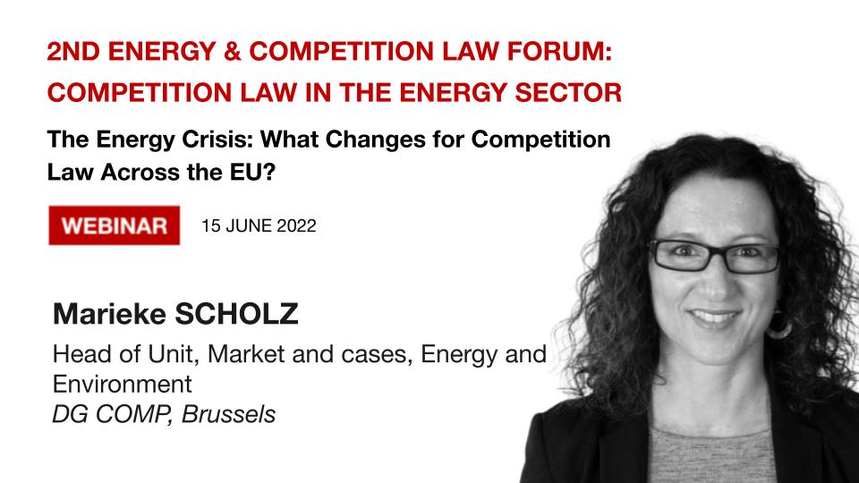 Crisis time is not a time to think about relaxing competition, a strong message is needed. 

#MariekeSCHOLZ #EnergyCompetition #Antitrust #CompetitionLaw