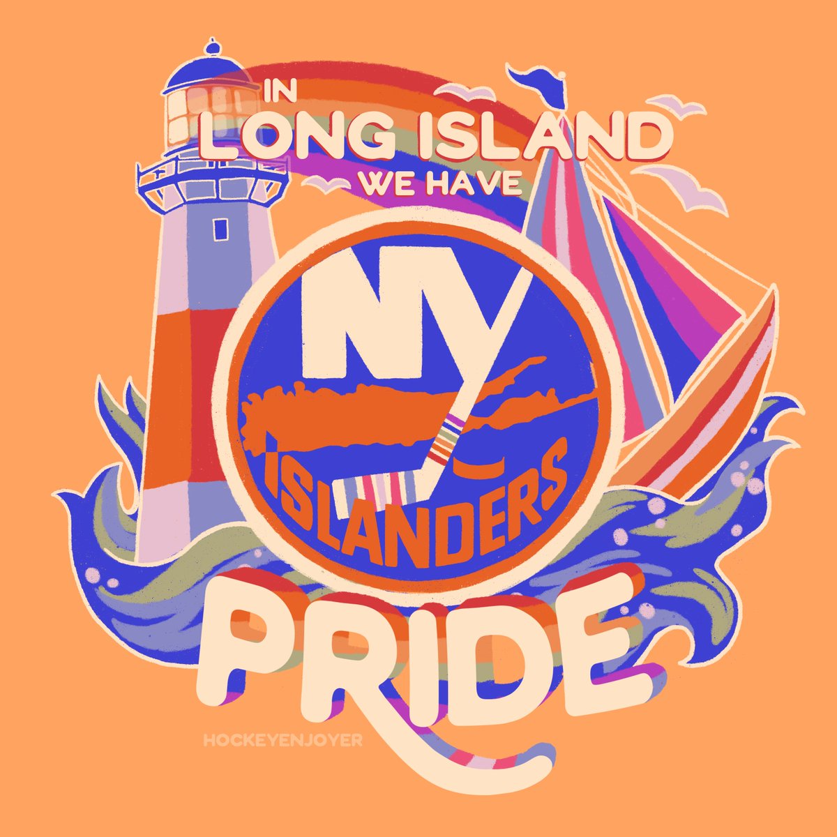 livin' on island time 🧡 @NYIslanders #Isles #Pride