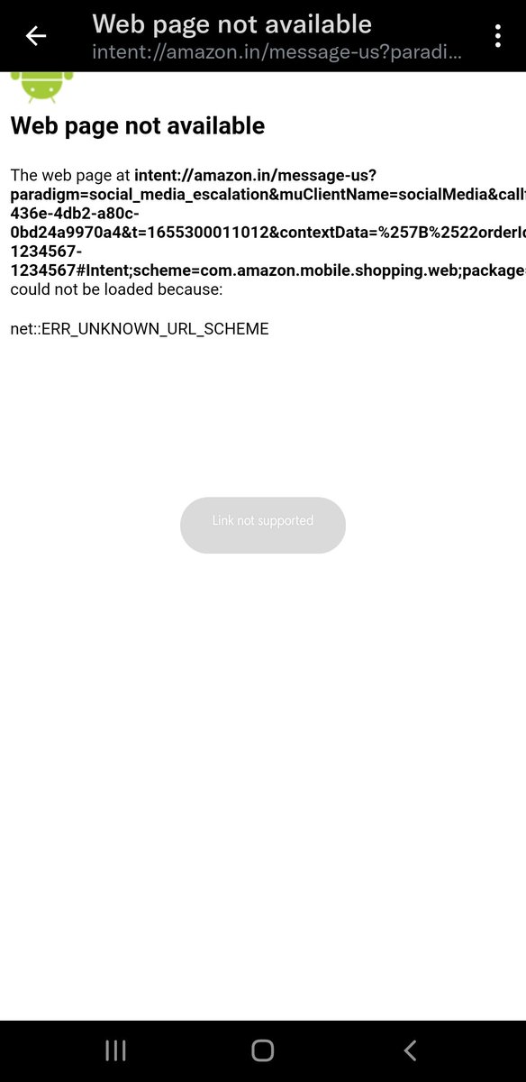 DesperAngie's tweet photo. @AmazonHelp If I click on it, it says it couldn't be loaded and when I copy paste the link it takes me to support page instead https://t.co/PkMAyI481L