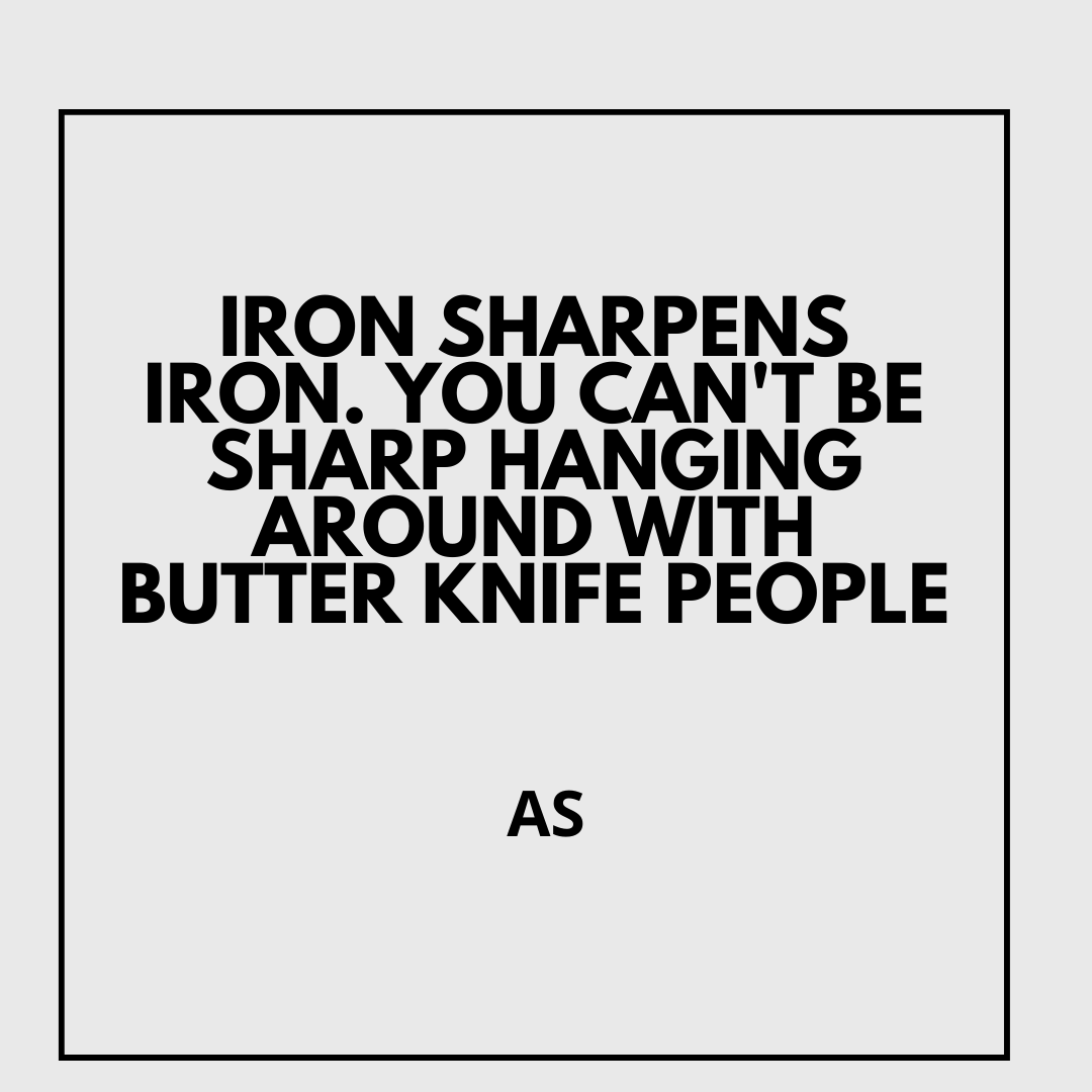 AmplioSales's tweet photo. Iron Sharpens Iron https://t.co/8rFljMRiK4