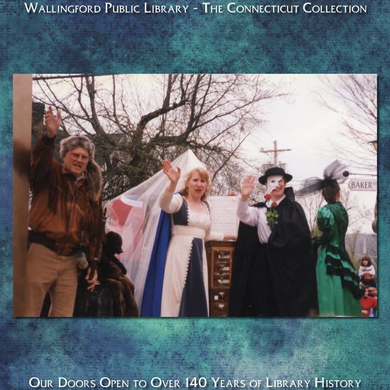 During Wlfd's 325 Jubilee Parade in 1994 "Stories Came Alive" as library staff members dressed up as famous literary characters. We can't wait to show you our 350 float this weekend! (We'll be closed Saturday)

#TBT #ThrowbackThursday #ConnecticutCollection #HistoryofWalPubLib