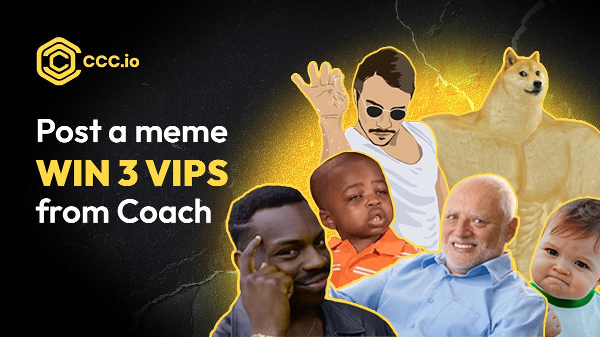 CryptoCoinCoach's tweet photo. 📢 Coach announces a meme contest

To-do:

🤳🏼LIKE, RT, FOLLOW @CryptoCoinCoach

😜 post your favorite #meme showing the current situation in #crypto in the comments or create your own

🎁 3 funniest ones will get VIPs in Private Club from Coach

Deadline: 17 June https://t.co/MLFQtRcDf4