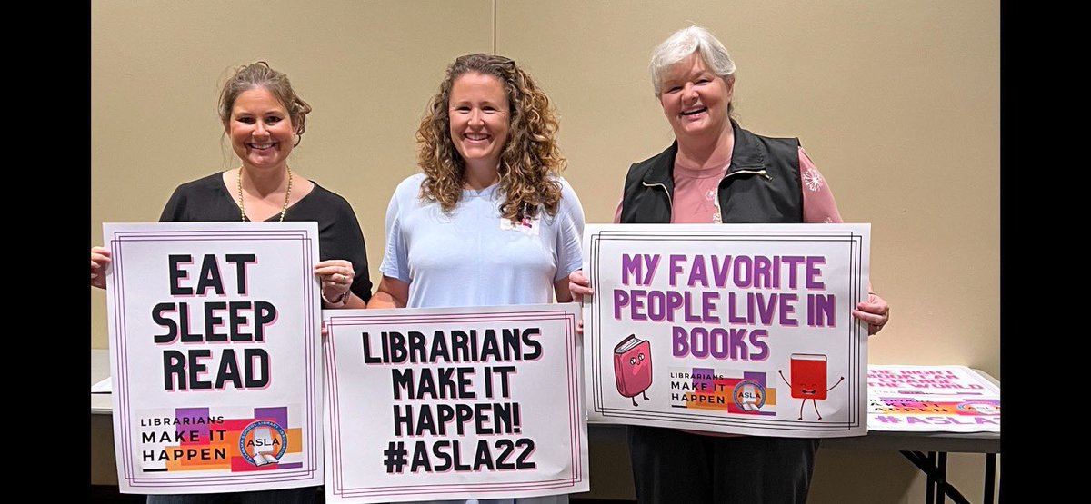 pammooretech's tweet photo. Thanks @KatieRainer1 for serving on the #ASLA22 Summer Conference planning team. Our number 1 last minute sign designer. Your hard work is appreciated. @ASLAlib 👏🏾👏🏾👏🏾 https://t.co/qBMcZSMOYB
