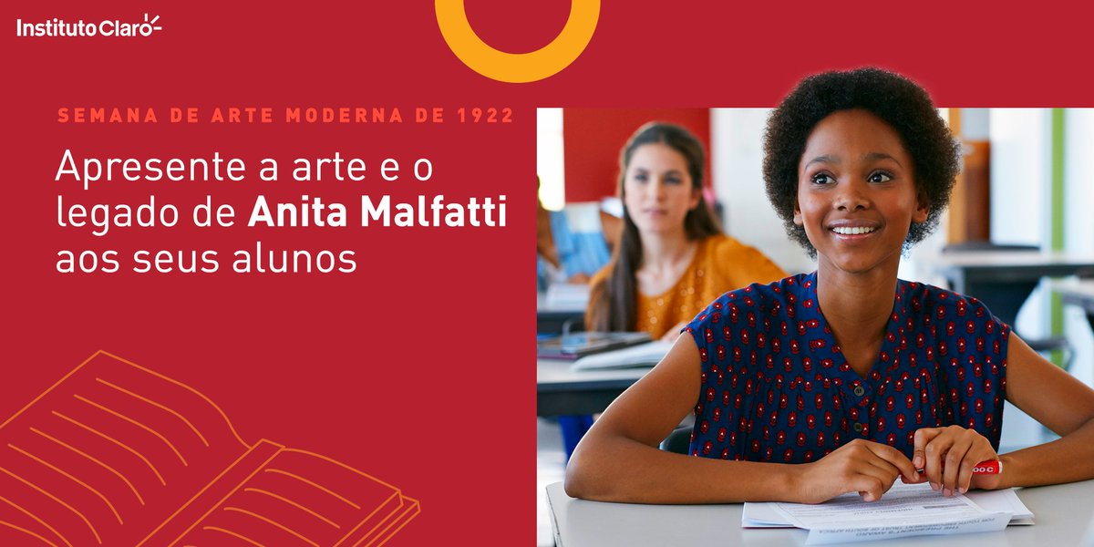 instituto_claro's tweet photo. Está abordando a #SemanadeArteModerna de 1922 com os seus alunos? Confira o nosso #planodeaula que retrata a contribuição da pintora Anita Malfatti para o cenário artístico-cultural brasileiro. Acesse https://t.co/JK04xMgXZn e boa aula! 😉 🎨 #saladeaula #literatura #história https://t.co/zht46gRxP2