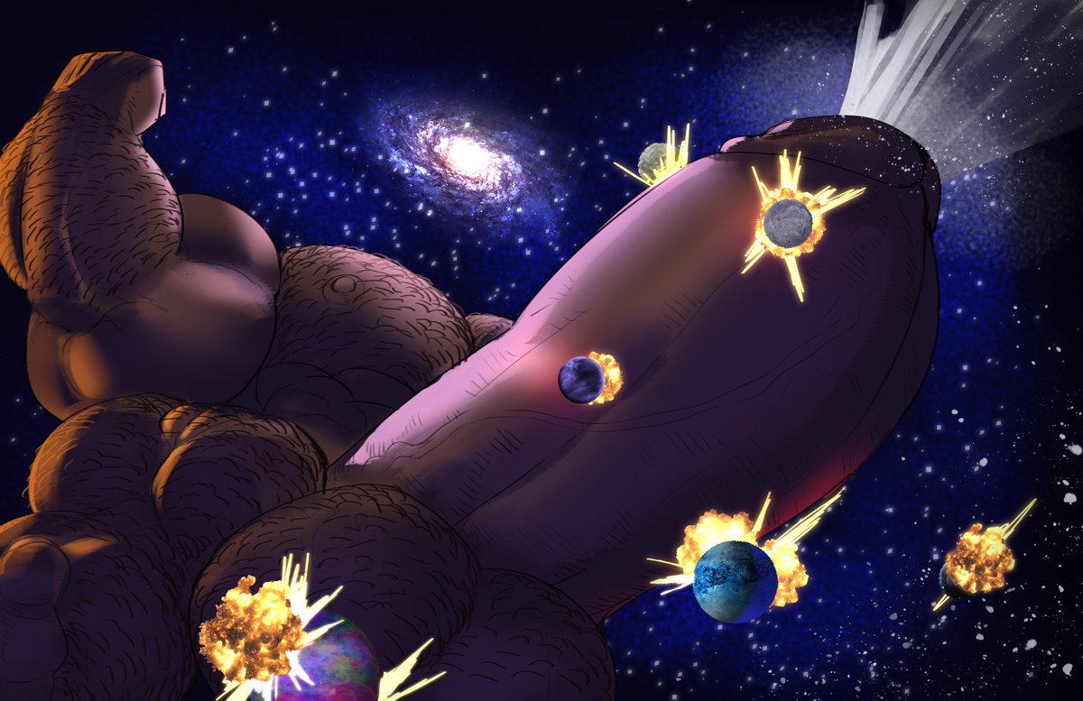 Just you're everyday city destroying, earth splitting, galaxy exploding growth spurt! Planets just aren't built like they used to be!~