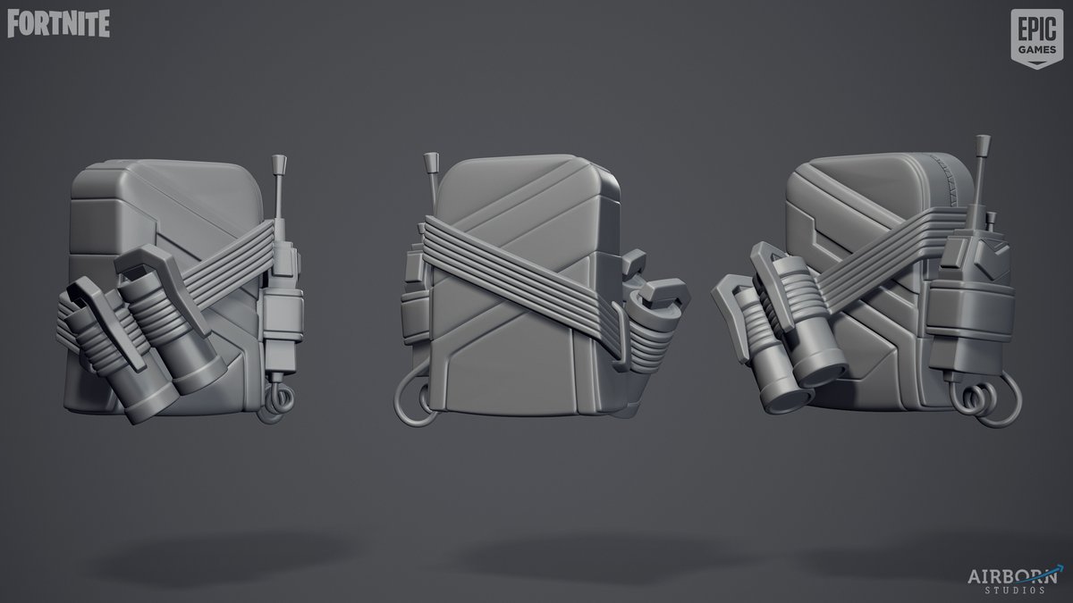 airbornstudios's tweet photo. 3D work done by @AndreaOrioliArt (character) & David FraaΓ (back bling)! π€π€Tip of the hat to the @FortniteGame team over at Epic Games who also provided the concepts. #fortnite #fortnitebr #gameart #3dart #3dmodeling #pointpatroller 2/2 https://t.co/3u9UwgwBlL