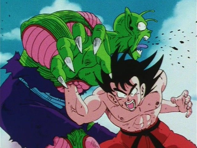 SSJ_Science's tweet photo. @TheSalajin Seems sorta red in both the color manga panels and anime. The manga’s one looks a few shades darker https://t.co/YimoMDYT0Q