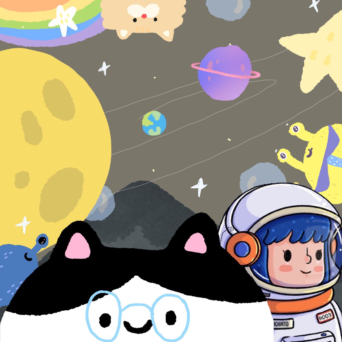 Night night ✨🌎 นักบินอวกาศชาชิ by <a href="/NO_O_K_/">NO_OK | L3F-BETA 🚀✨</a> 👀🧢✨