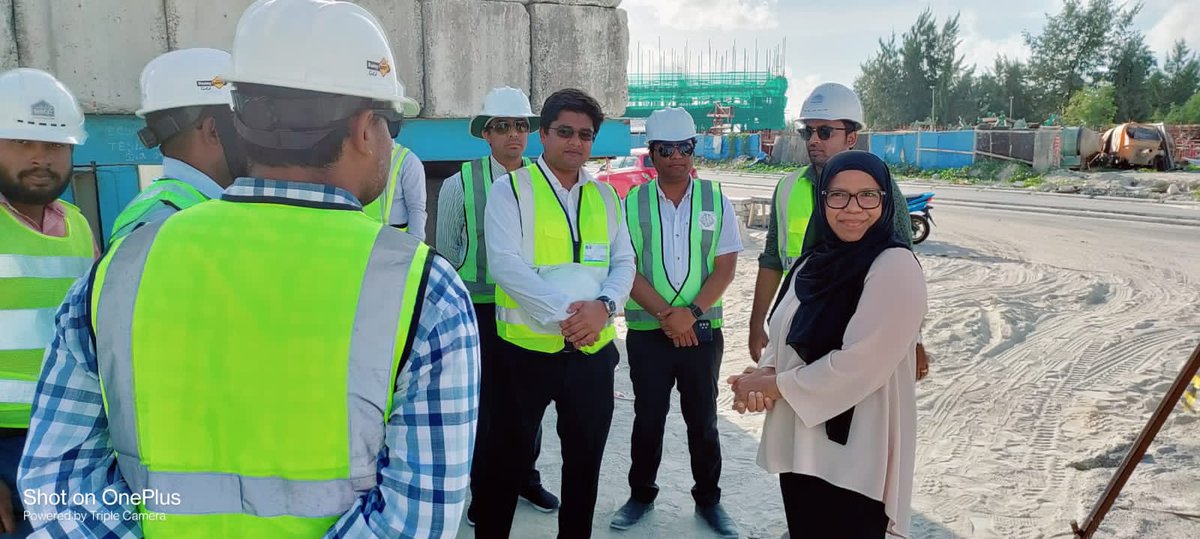 OfficialNBCC's tweet photo. #NBCC built 2000 Social Housing Units at Hulhumale were reviewed by  
Ms. Salfiya Anwar, MD @FahiDhiriulhun on 14.06.2022
 and planted sapling towards #SustainableFuture @HCIMaldives.

#NBCCBuildsIndia
#Fahidhirulhun 
#FDCNBCCProject

@PMOIndia @MoHUA_India @HardeepSPuri https://t.co/0bgFqkGp4M