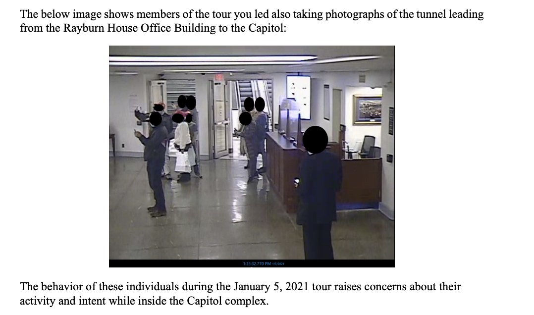 JUST IN: Select committee releases new details of Loudermilk's tour, showing actual evidence of the guests photographing tunnels/hallways and other details of the complex that the committee says are not typically of interest to tours. january6th.house.gov/sites/democrat…