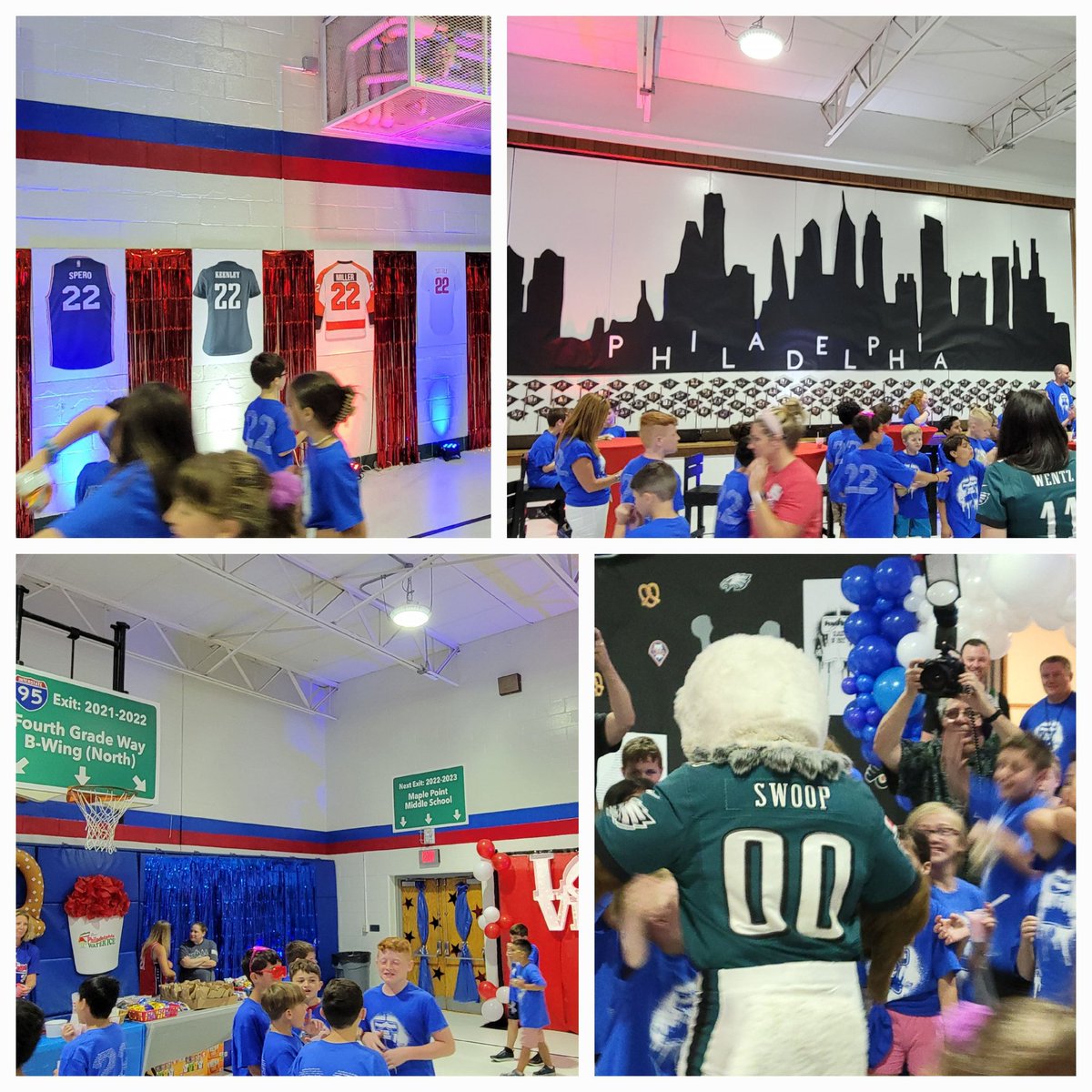 Philly theme for the 4th grade celebration.
