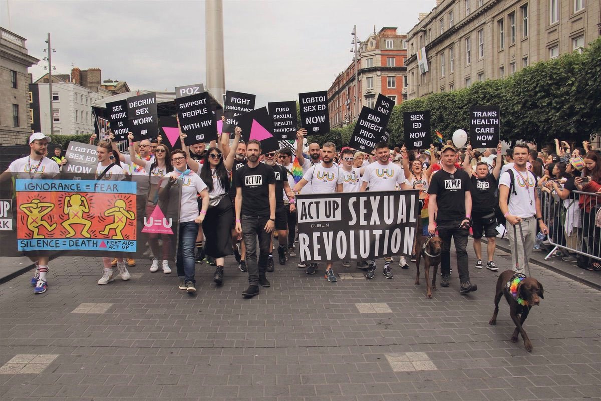 ActUpDublin's tweet photo. Today is #IrishAIDSDay and we are remembering those lost to AIDS-related illness in Ireland. 
We have come a long way, but the fight is not over.
ACT UP! FIGHT BACK! FIGHT AIDS! https://t.co/CWc4pmyp78