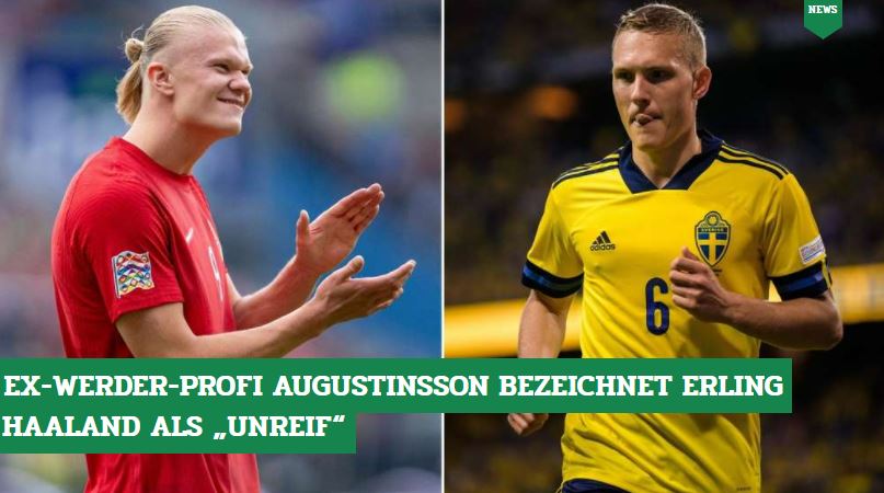 DeichStube's tweet photo. Erling #Haaland hatte sich über Beleidigungen der schwedischen Spieler während des Länderspiels beschwert - Ex-#Werder-Profi Ludwig #Augustinsson empfahl dem Norweger, nicht ganz so empfindlich zu sein👉https://t.co/BEjXDiTLQ1
#SWENOR https://t.co/d5y0CFDKzl
