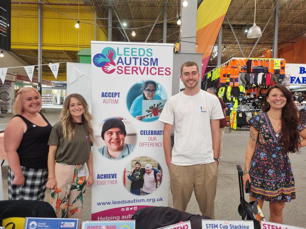 walshamboy's tweet photo. It was great to see the @LeedsAutism
team at Kirkgate Market, for the #BeingSocial event as part of #LeedsLearningDisabilityWeek yesterday.
We are working in partnership with LAS to deliver the Autism & Neurodiverse Friendly Leeds Waterfront Festival on Friday 29 at Leeds Dock! https://t.co/awEN8Z08la