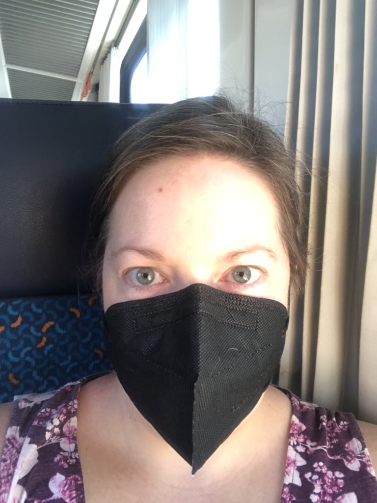 thealisonjane's tweet photo. Itโs always fun to be the only person on the train wearing a mask ๐ท ๐คฆโโ๏ธ Nonetheless, Prague here I come #PragueBound #Praha https://t.co/GMtJLxKdyC