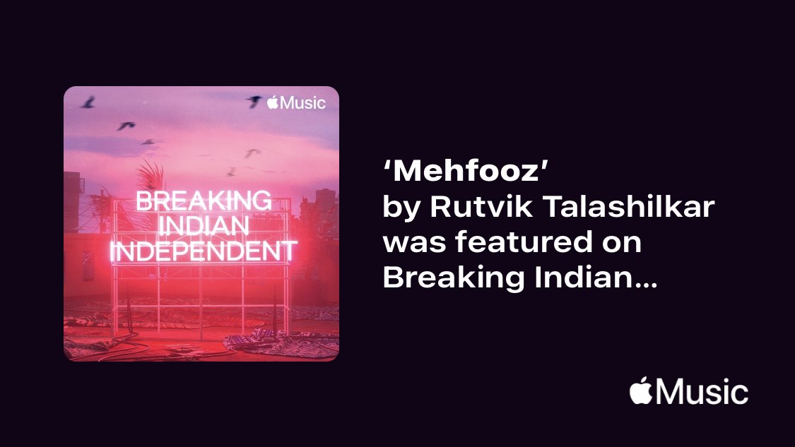 Just passed a new Milestone on <a href="/AppleMusic/">Apple Music</a>. Thanks for listening!
music.lnk.to/Y92nI5