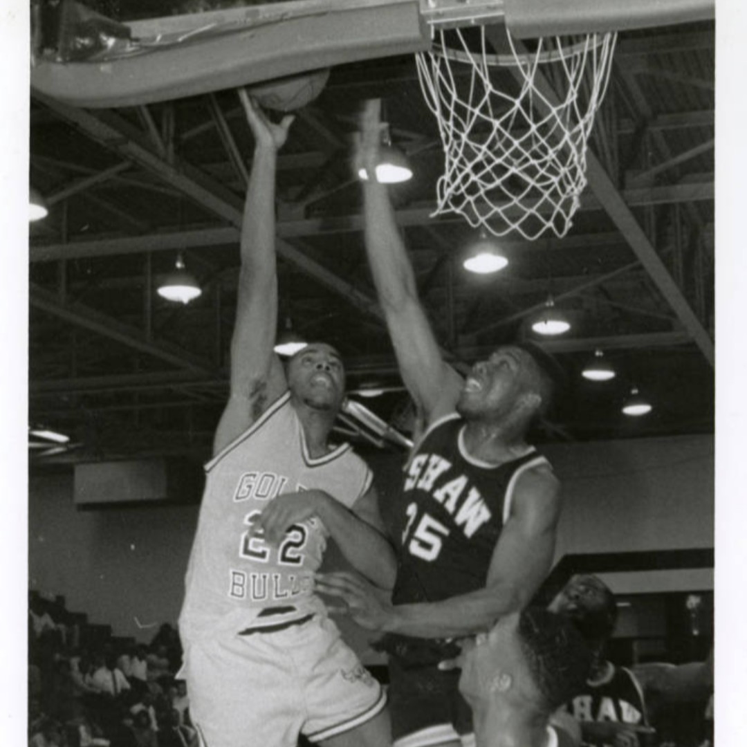 Blast from the Past of JCSU Sports DYK: What current head football coach played basketball? Coach got some hops. @CIAAForLife @jcsulibrary