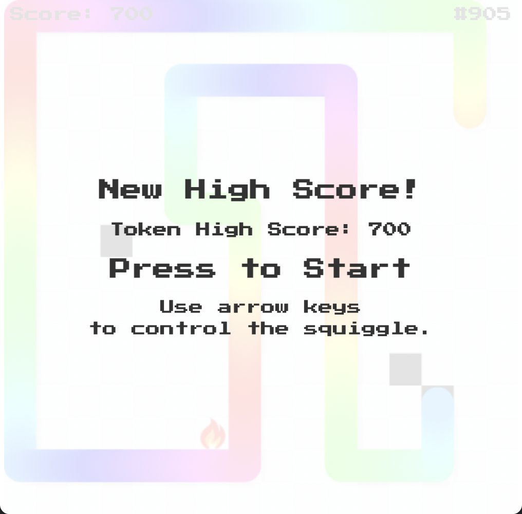 GM - Day 2 - High score with my Squiggle Game Token ID #905 <a href="/LITWTF/">$LIT</a> #squigglegame