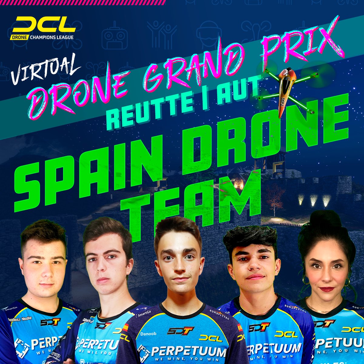 DroneChampionsL's tweet photo. Only a few days left until the 3rd race - so here they are: the Pilot Rosters for Reutte, Austria!

Who will earn a spot on the winners podium this time?

More Infos here: https://t.co/hkeUfhSOat

⏰: Saturday 18th of June from 10:00 UTC
🥸: https://t.co/FaxKguwHQw

#DCL22 https://t.co/RXa1w9fWId