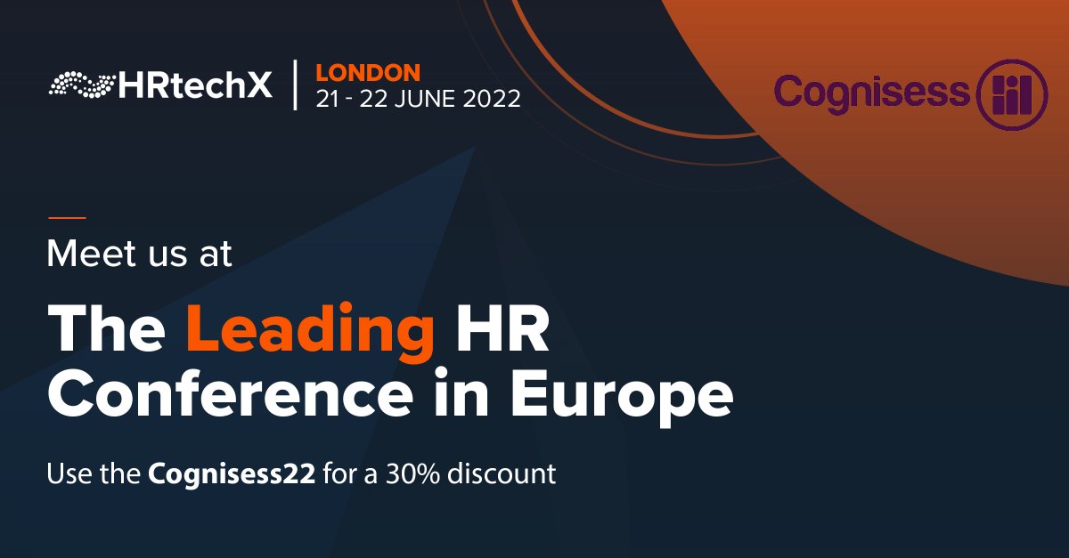 Want to attend?

You can get 30% on HRTechX using our discount code – we’re not on commission!
hrtechx.com/london/

Our own Dr Jared Skey and Dr Alex Hultin will be speaking at 13.10!

#hrtechx #hrconference #peopleanalytics #hranalytics #skillsmatch #deeplearn #futureofwork