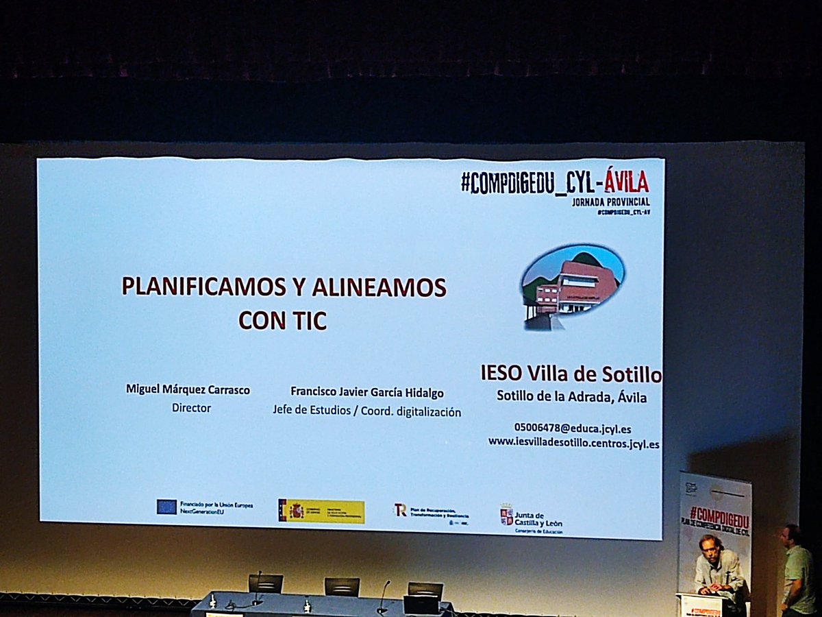 AvilaEducaJCYL's tweet photo. El IESO Villa de Sotillo nos da las claves para un alineanimento eficaz de los diferentes planes del centro y el desarrollo de la competencia digital #CompDigEdu_CyL_Avila https://t.co/sRiMRPjdEL