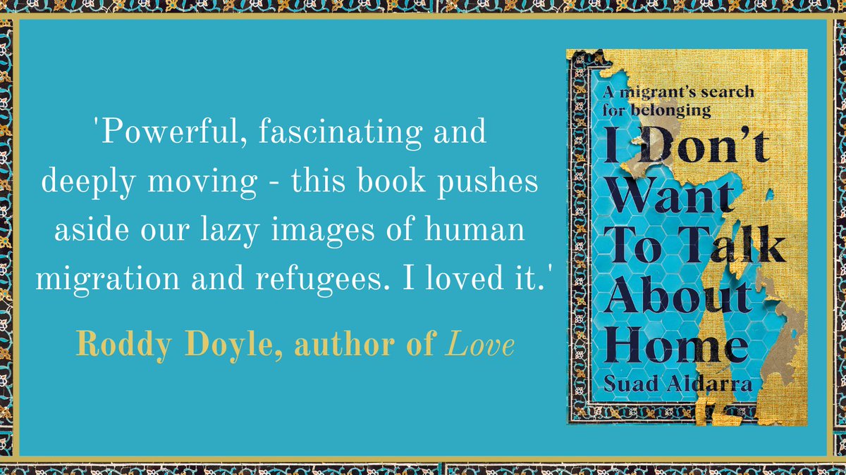 📚 We're so excited for readers to discover I Don't Want To Talk About Home by <a href="/suadarra/">Suad Aldarra - سعاد</a> on the 14th July. I Don't Want To Talk About Home is a powerful memoir which offers a moving and refreshing portrayal of the Syrian migrant experience. RT to win an early copy! #giveaway