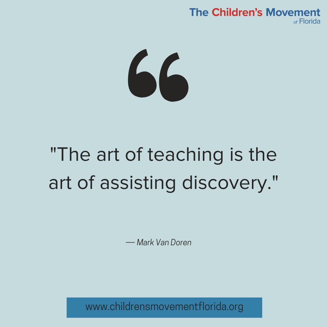 ChildMovementFL's tweet photo. Teachers play an essential role in everyone's life. Not only do they teach us academics, but we also learn many life skills from them-- like moral values, social skills, how to treat others & be friendly with our classmates. #SupportOurTeachers #SupportOurEducators ๐งโ๐ซ https://t.co/7XXTU9bTj3