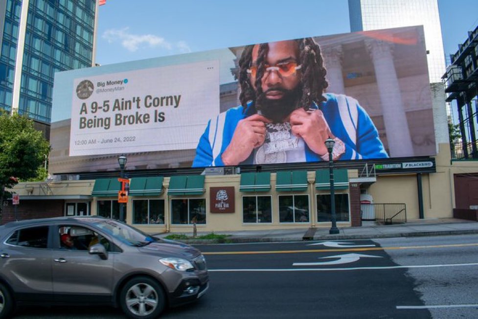 GAFollowers's tweet photo. New Money Man billboard in downtown Atlanta. 🔥🔥 https://t.co/7r9EJc86fa