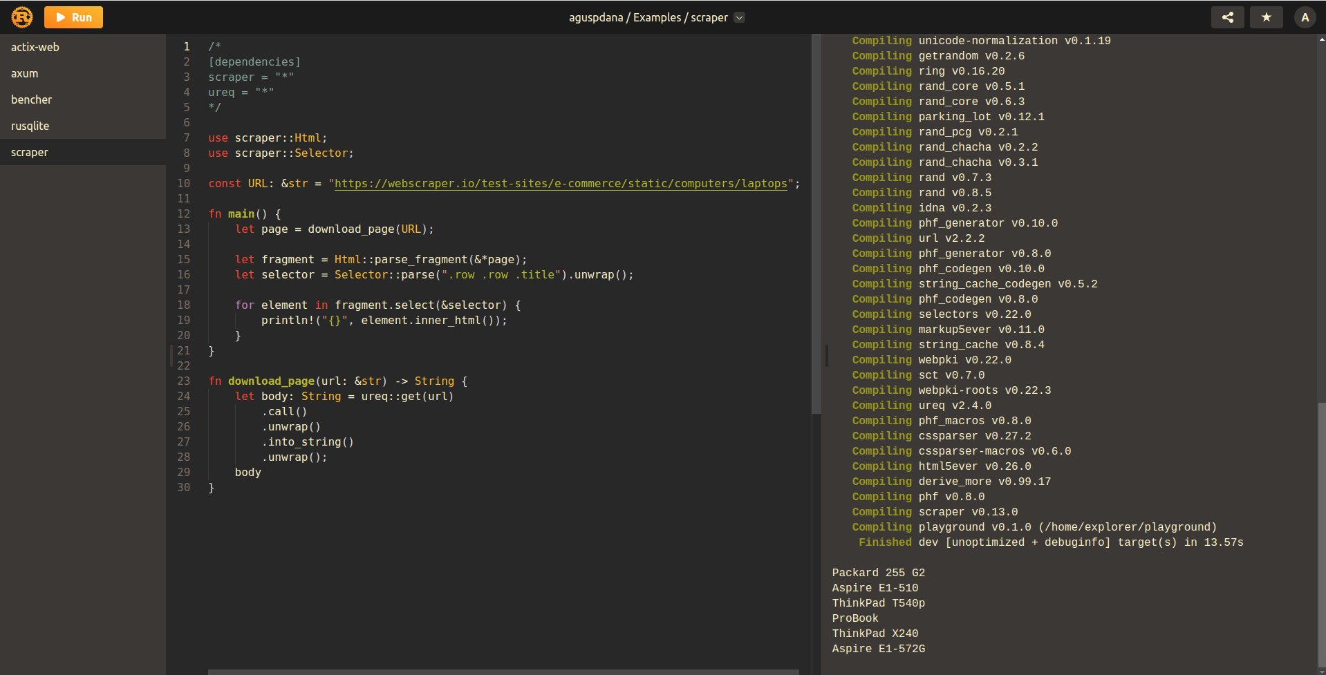 Rust Explorer (@RustExplorer) / Twitter