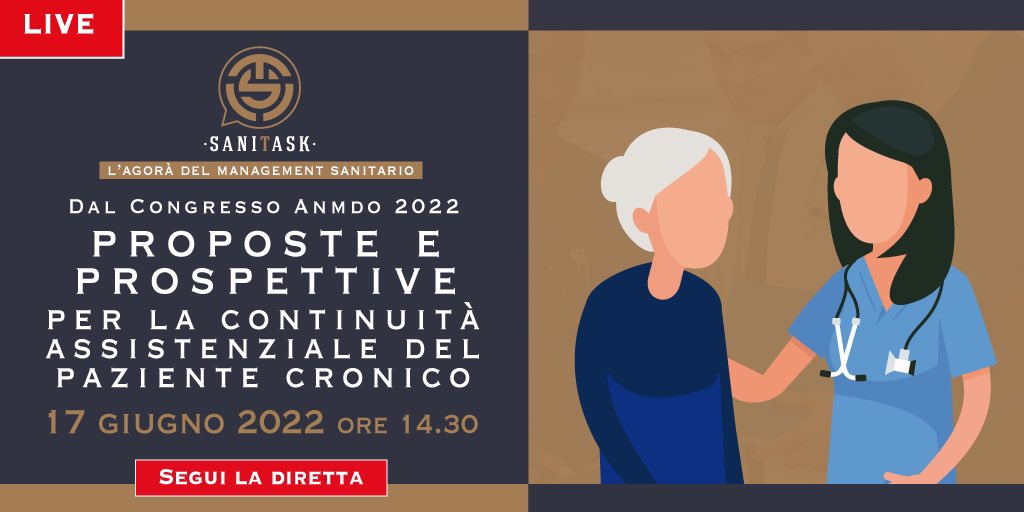 QSanit's tweet photo. 📌SANITASK - Proposte e prospettive per la continuità assistenziale del paziente cronico
🗓17 giugno dalle ore 14.30 - aggiungi al calendario e segui la puntata 👉🏻 https://t.co/gzh14F2TcD
#liveSICS @AlfasigmaSpa #SaniTask #SaniTalk #popscitalia #qsanit https://t.co/ajvz0sXPrj