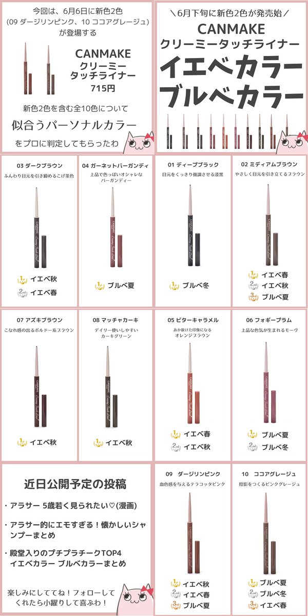 超歓迎 キャンメイク クリーミータッチライナー10 ココアグレージュ