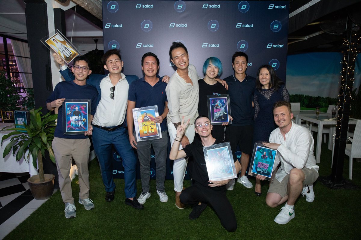 RealCoreyWilton's tweet photo. Well, the boys from @nyanheroes, @PlayCrabada, @PegaxyOfficial, @nansen_ai and @Sequoia_India were blessed enough to cross paths at the @SaladVentures event in Singapore 🤝 https://t.co/QZ1Kd0OGqd