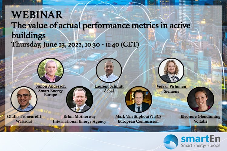 smartEnEU's tweet photo. Next Thursday, tune into our webinar, where we will discuss how the actual #EnergyPerformance of buildings can be quantified, giving clear insights on the building's contribution to the #energysystem.

#EPBD #DEAP #WATTSDAT @Siemens 

Register for free: https://t.co/UONMCcLja0 https://t.co/m2olvZICoU