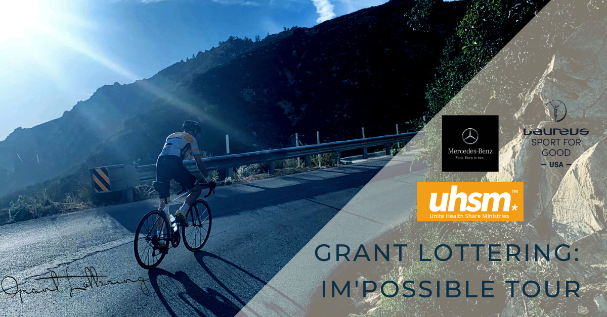 SACGinLA's tweet photo. After miraculously surviving a cycling accident that led to being pronounced dead twice, needing 12 surgeries, and later emergency cancer treatment, Grant Lottering continuously proves others wrong about what is impossible. #ImpossibleTours https://t.co/oTlwKP6Cvn https://t.co/l9dVFPG6rw