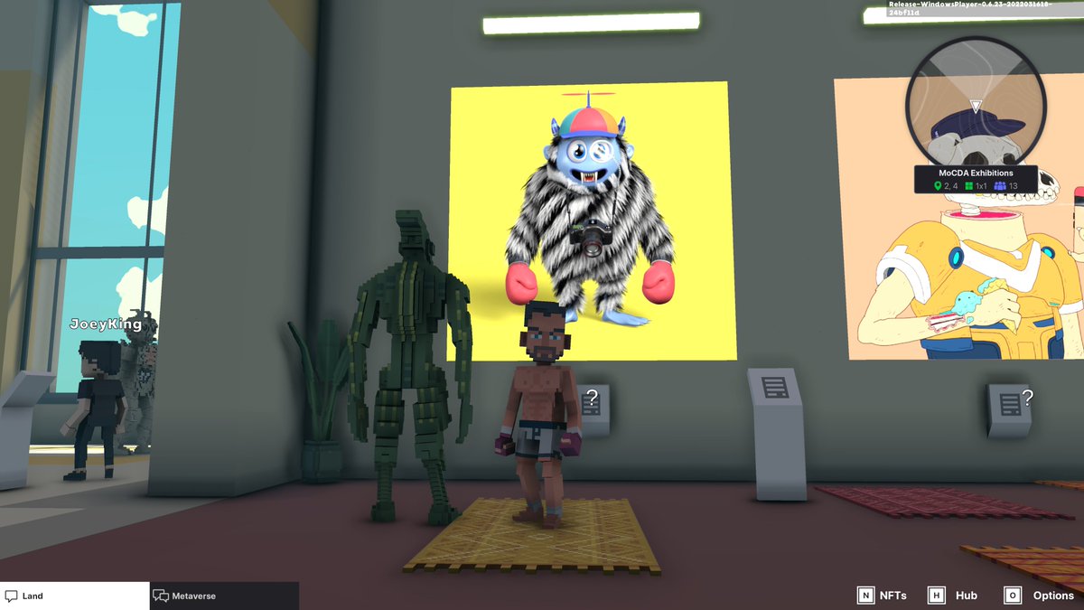 MarkkKerri's tweet photo. @TheSandboxGame @MOCDA_ I just participated in the #TheSandbox weekly contest for a chance to win 200 mSAND! Here is my favorite piece from the exhibition, check out my screenshot below!
👇 https://t.co/VvnVRevQnp