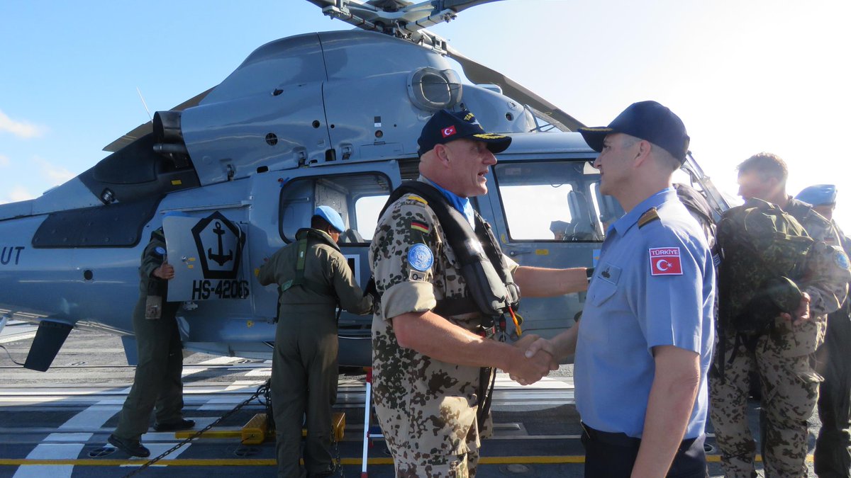 TCG BURGAZADA korvetimiz, BM Lübnan Geçici Görev Gücü (UNIFIL) Deniz Harekâtı kapsamında, UNIFIL Deniz Görev Kuvveti Komutanı Tuğamiral Andreas Mugge tarafından ziyaret edildi.
#MSB