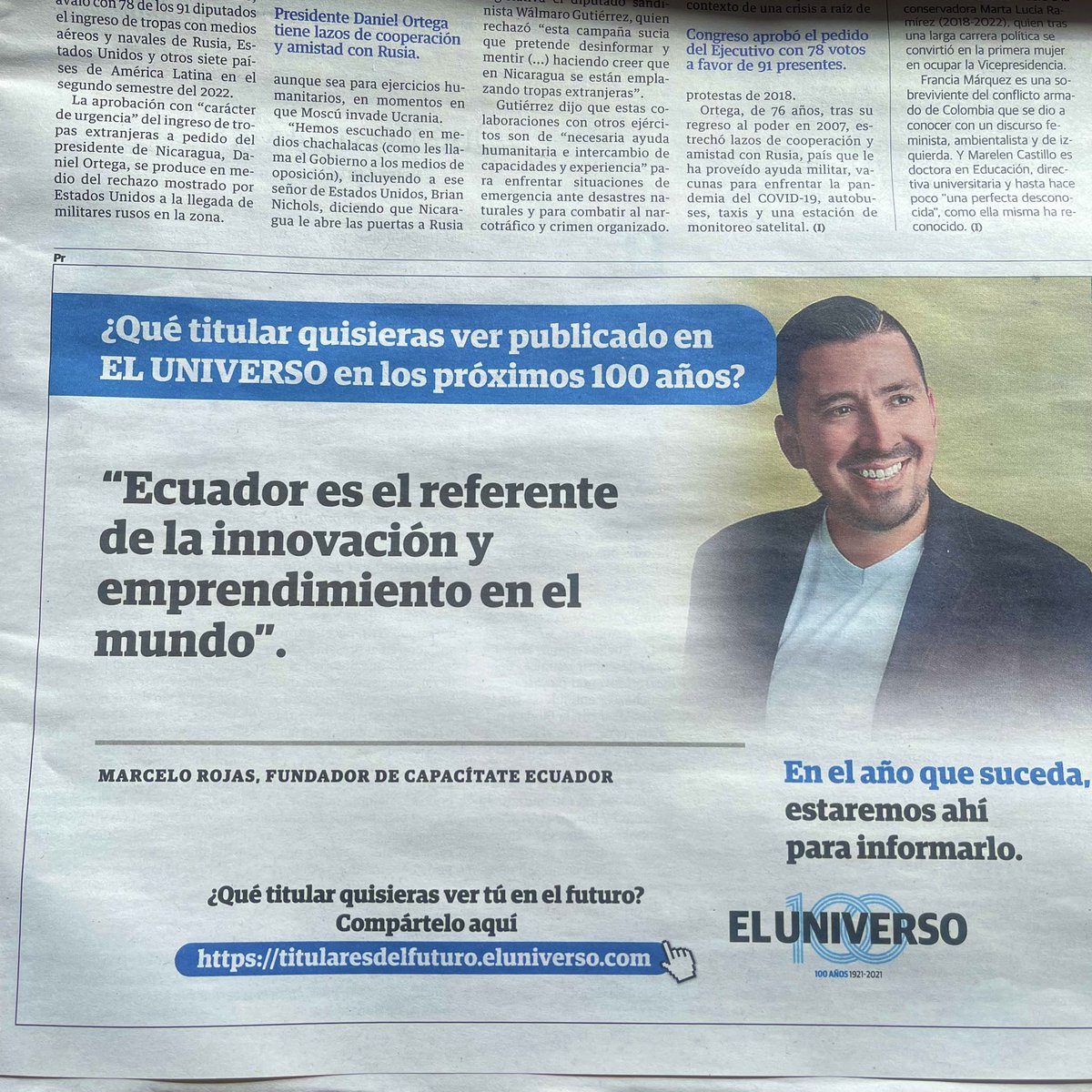 Tú también puedes ser parte de un 🇪🇨 de buenas noticias 🗞 

Ingresa aquí: titularesdelfuturo.eluniverso.com <a href="/eluniversocom/">El Universo</a>
