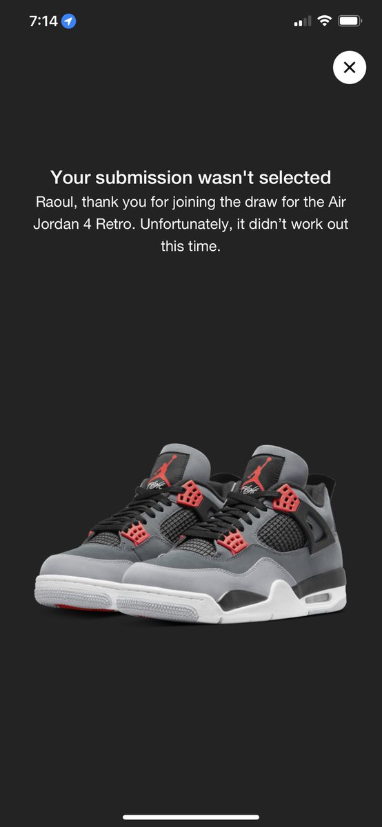 RaoulMartinezTV's tweet photo. it's raining "L's"!!! hallelujah, it's raining "L's"!! 🙄  thanks as always #snkrs #sneakers #sneakerhead #infrared4 #infrared4s https://t.co/UhNLiYVtBm
