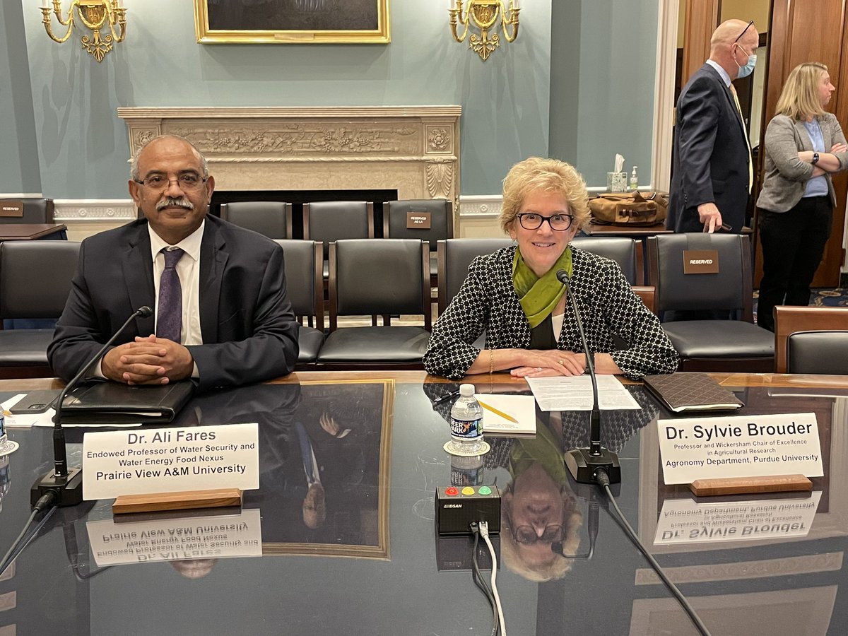 RachelKOwen's tweet photo. Excited to be in DC today with @jimcudahy to support our @ASA_CSSA_SSSA members testifying before the House Ag Committee about how climate research can support agricultural resiliency. https://t.co/9ynIyB9BLw